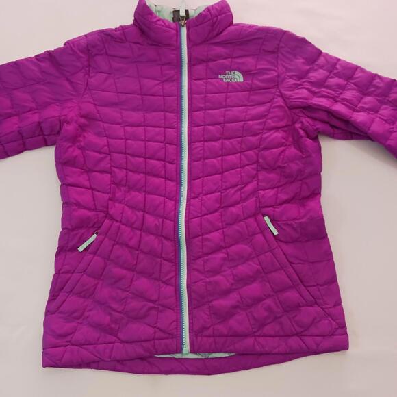 The North Face CSG4 Youth Girl's Size L (14/16) Purple Thermoball Puffer Jacket - Picture 12 of 16